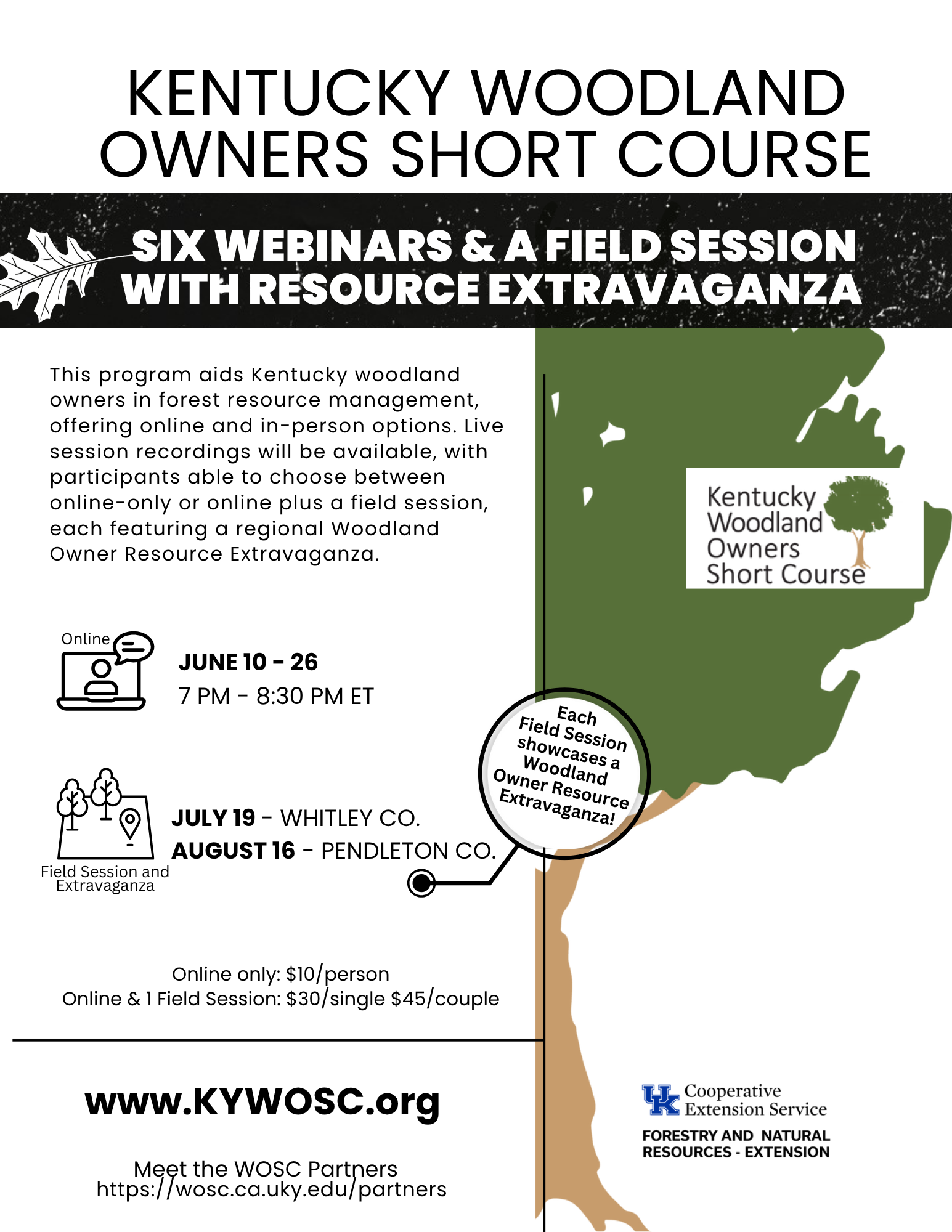 Kentucky Woodland Owners Short Course Flyer
